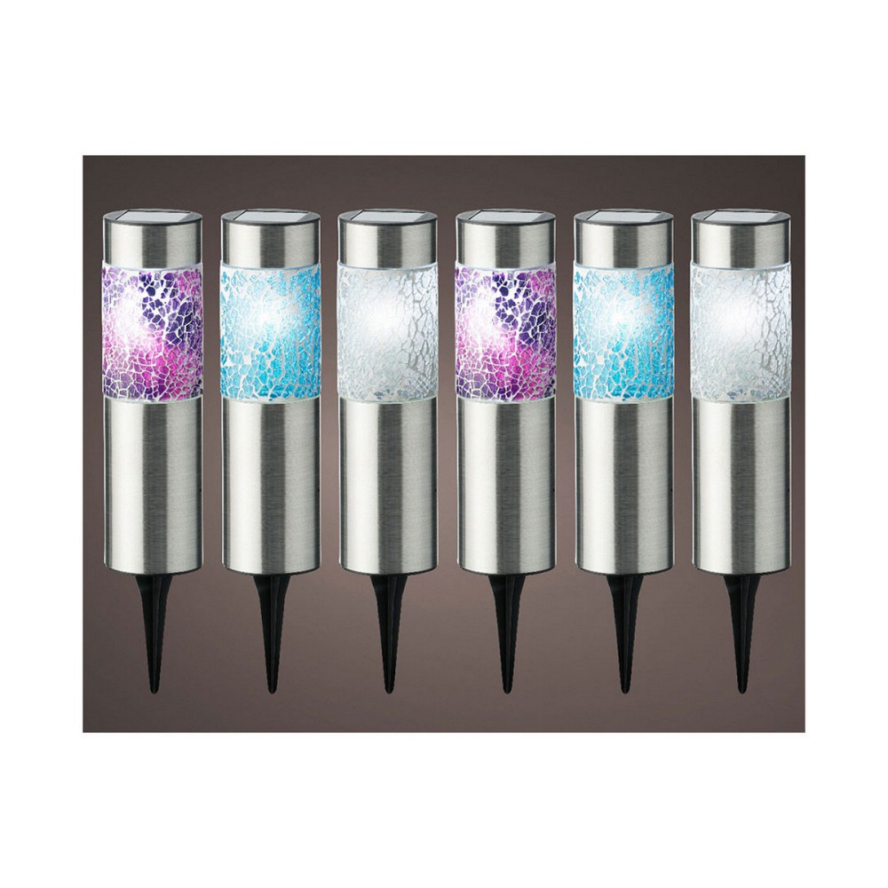 Solar-Gartenpfahl-Set Lumineo Gaudi LED Leicht Leuchtfeuer