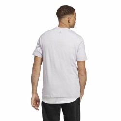 Herren Kurzarm-T-Shirt Adidas Essentials Lila