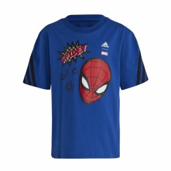 Kurzarm-T-Shirt für Kinder Adidas Spider-Man Blau