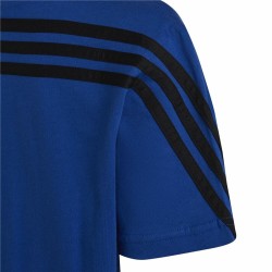 Child's Short Sleeve T-Shirt Adidas Spider-Man Blue