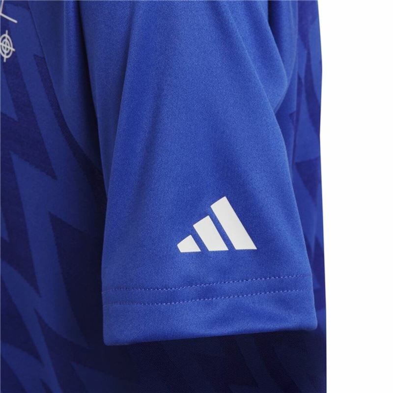 Kurzarm Fußballshirt für Kinder Adidas Predator Blau