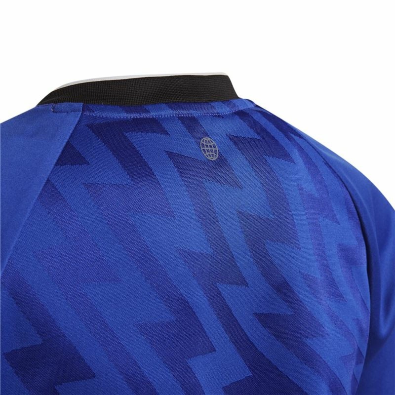 Maillot de Football à Manches Courtes pour Enfants Adidas Predator Bleu