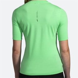 Damen Kurzarm-T-Shirt Brooks High Point grün