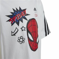 Child's Short Sleeve T-Shirt Adidas Spider-Man White