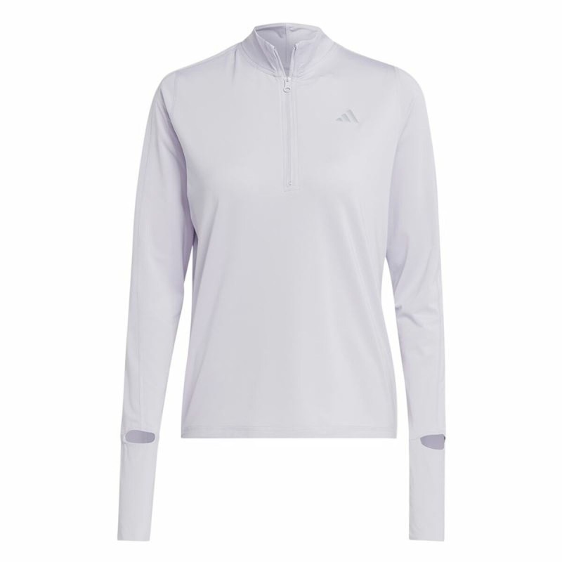 Tee-shirt Manches Longues Femme Adidas Fast 1/2 Zip Lila Lavande