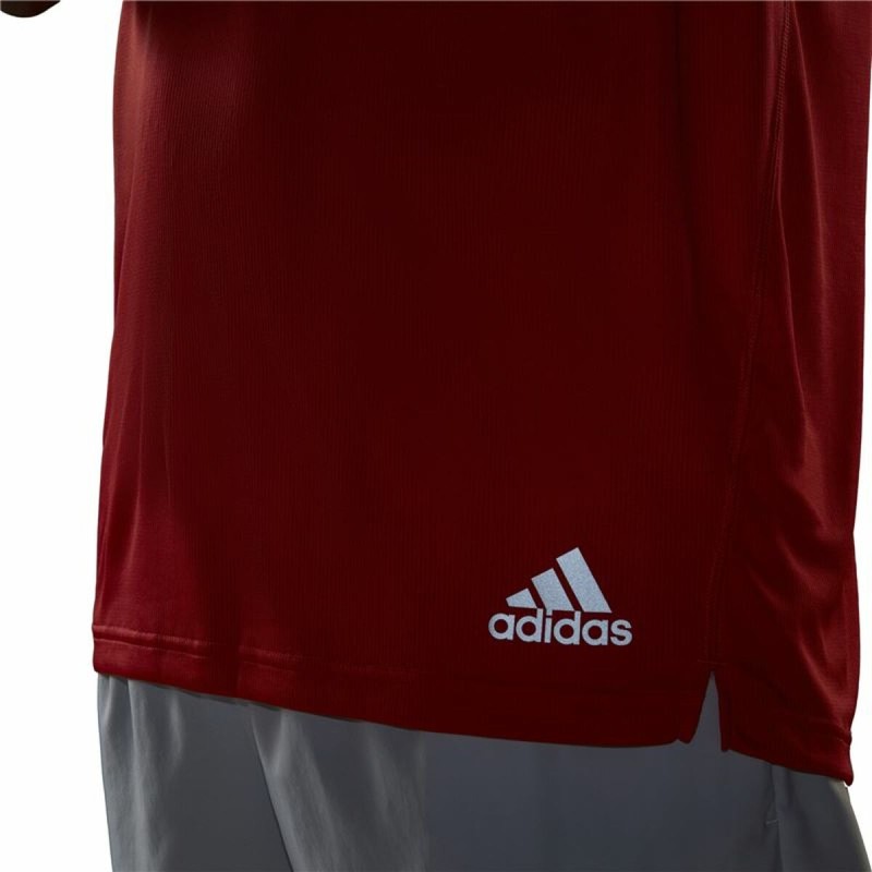 Men’s Short Sleeve T-Shirt Adidas Run It Orange