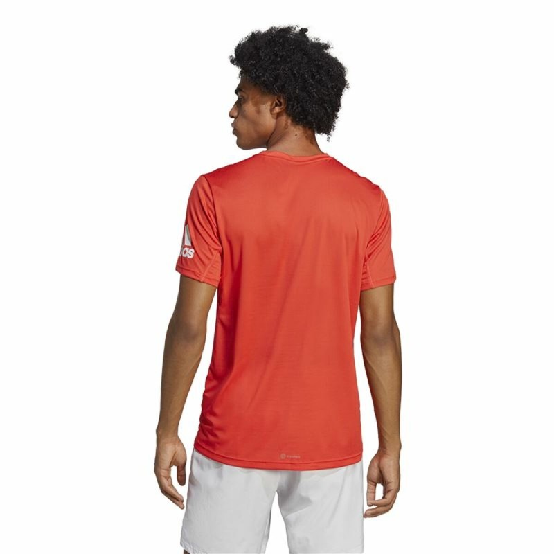 Herren Kurzarm-T-Shirt Adidas Run It Orange