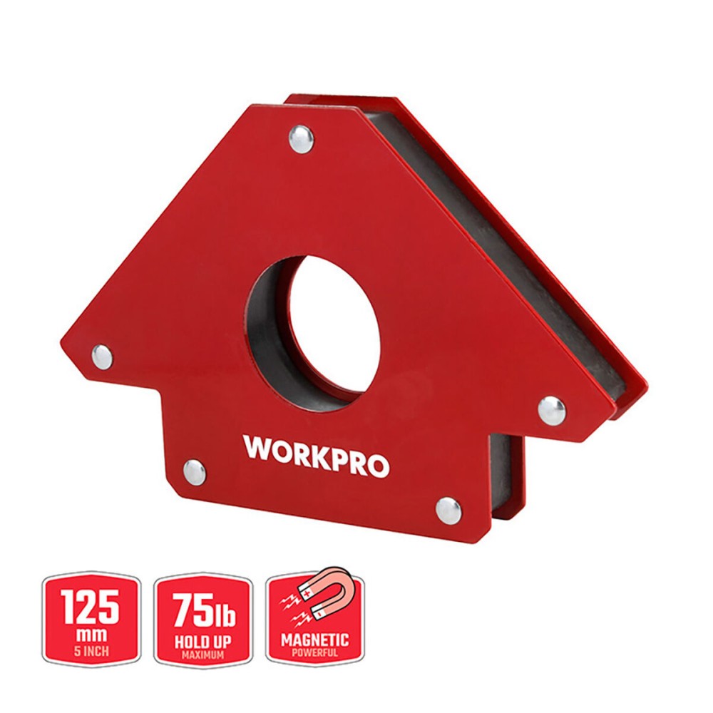 Magnetic welding square Workpro 5" 12,5 cm