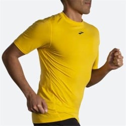 Men’s Short Sleeve T-Shirt Brooks High Point Yellow