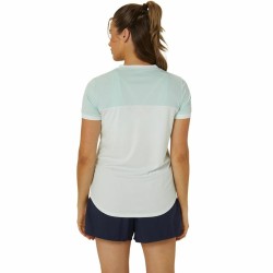 Short-sleeve Sports T-shirt Asics Court White Lady Tennis