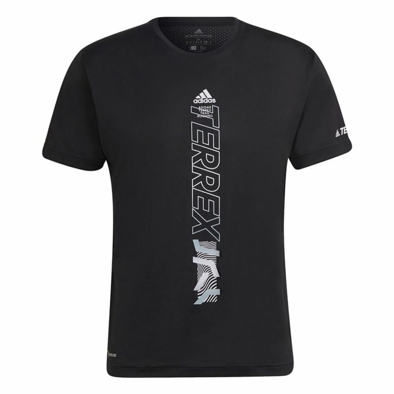 Herren Kurzarm-T-Shirt Adidas Agravic Schwarz