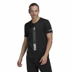 Herren Kurzarm-T-Shirt Adidas Agravic Schwarz