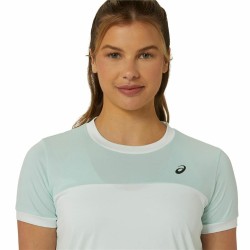 Kurzärmliges Sport T-Shirt Asics Court Weiß Damen Tennis