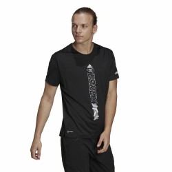 Herren Kurzarm-T-Shirt Adidas Agravic Schwarz