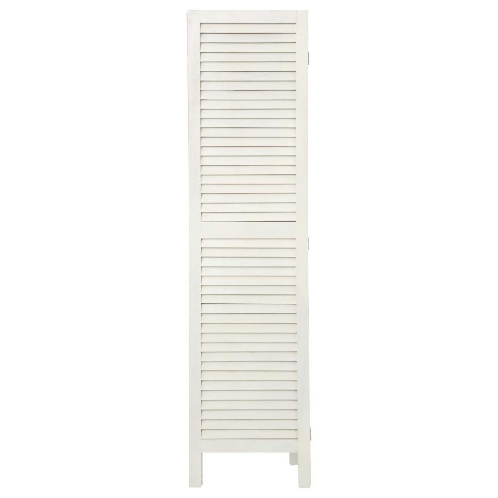 Paravent Atmosphera Blanc Bois de paulownia (170 x 119 cm)