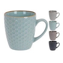 Satz von Kaffeetassen Excellent Houseware Steingut 300 ml Geometrisch