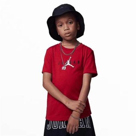 Kurzarm-T-Shirt für Kinder Jordan Jumpman Graphic Rot