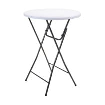 Table Piable Progarden Blanc Anthracite Ø 80 x 110 cm