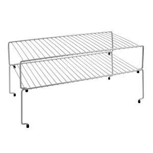 Organizer für Küchenschränke Metaltex Sky Metall 48 x 33 x 24 cm Stapelbar Küche (2 Stück)