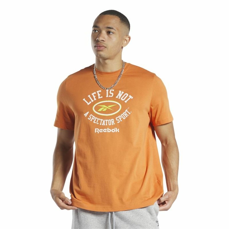 Herren Kurzarm-T-Shirt Reebok Graphic Series Orange