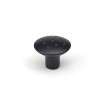 Doorknob Rei e774g Black Metal Ø 35 x 29 mm (2 Units)