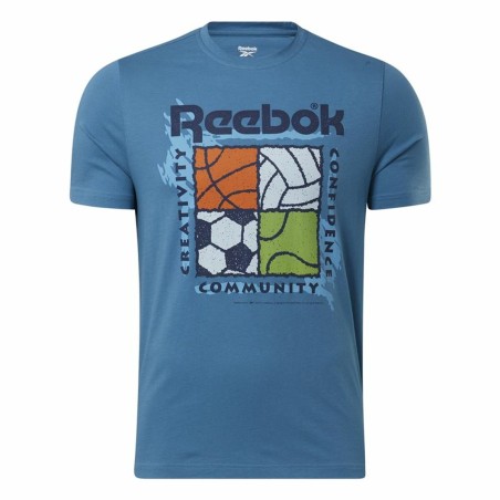 T-shirt à manches courtes homme Reebok GS Rec Center Bleu