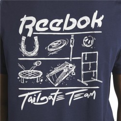 Herren Kurzarm-T-Shirt Reebok GS Tailgate Team Dunkelblau