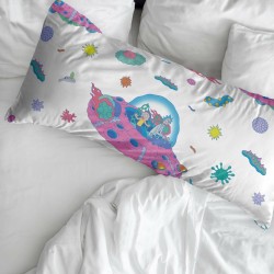 Pillowcase Rick and Morty Universe Multicolour 175 Threads 50 x 80 cm 45 x 110 cm 100% cotton