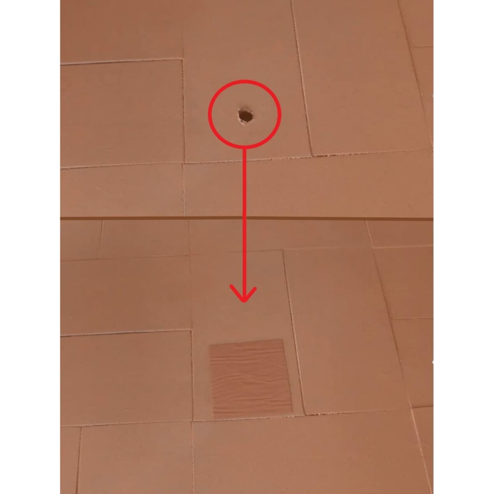 Adhesive Tape Fischer Brown Tile 10 m x 10 cm