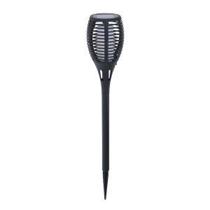 Solar garden lights Progarden Black polypropylene Ø 10 x 58 cm Solar Flame effect