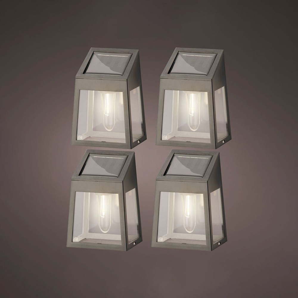 Wandleuchte Lumineo 898174 5 Lm Solar LED Leicht (4 Stück)