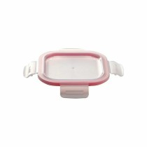 Set of lunch boxes Bergner Walking Anywhere Borosilicate Glass cuadradas Squared 320 ml 520 ml 800 Pages Red