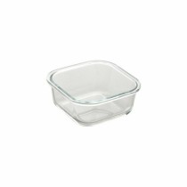 Set of lunch boxes Bergner Walking Anywhere Borosilicate Glass cuadradas Squared 320 ml 520 ml 800 Pages Red
