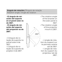 Projecteur EDM 31855 200 W 1500 lm Télécommande Panneau solaire photovoltaïque (6500 K)