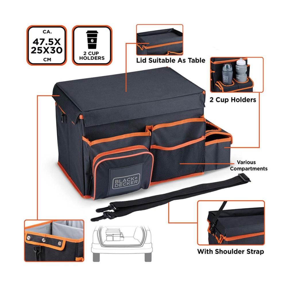 Organisateur pour Voiture Black & Decker Refroidisseur