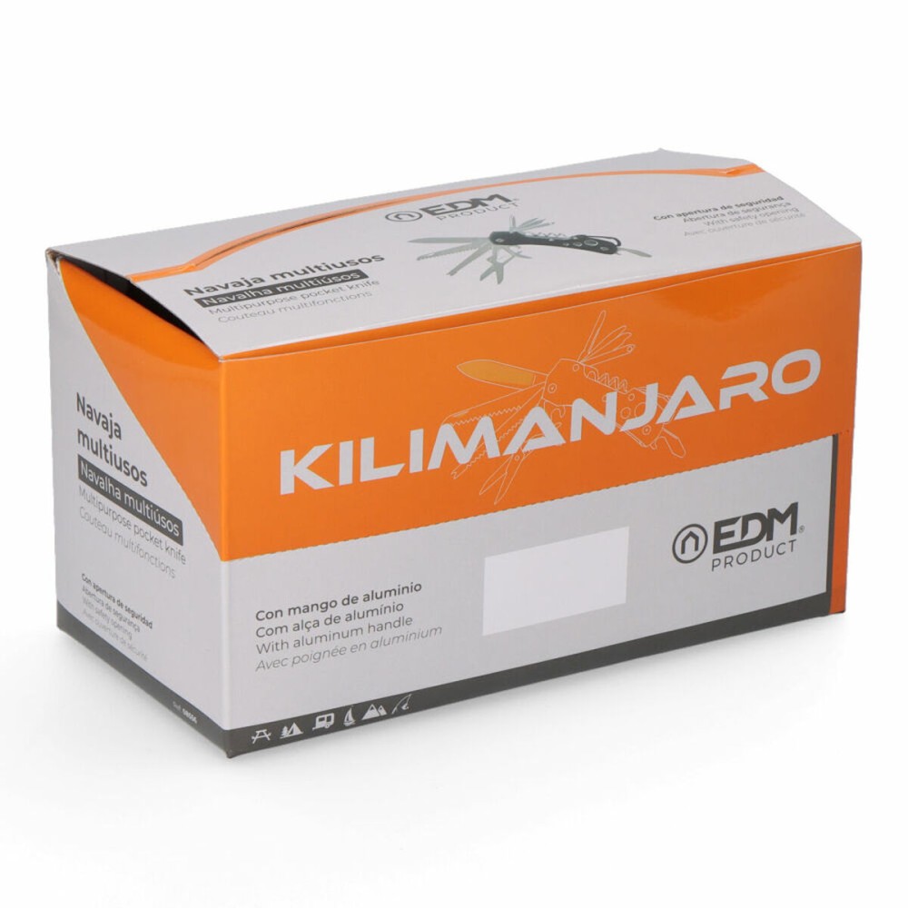 Multi-purpose knife EDM 08556 Kilimanjaro Black Snap hook