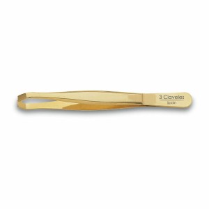 Pinzetten zur Haarentfernung 3 Claveles Gold Krabbe