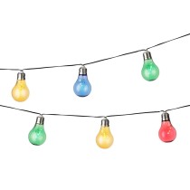 LED-Lichterkette Lumineo Schwarz Bunt Warmes Weiß 4,5 m LED RGB 10