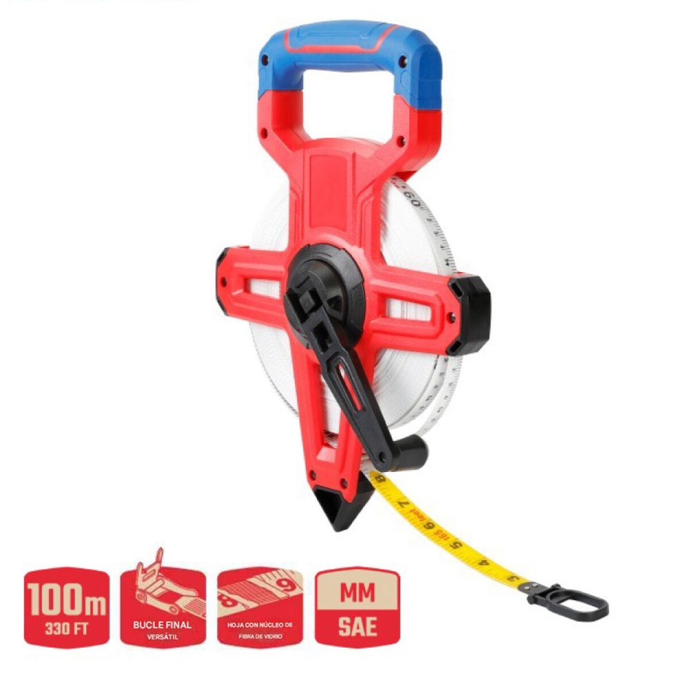 Tape measure Workpro Fibreglass (100 m)