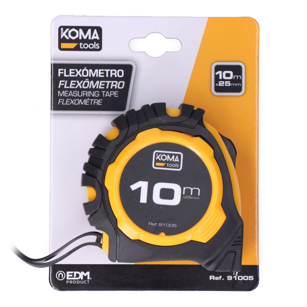 Flexometer Koma Tools Standard ABS 10 m x 25 mm
