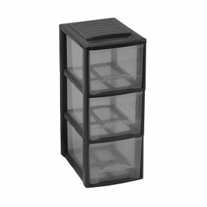 Mehrzweck-Schubladenelement Mondex Mini Empire A5 3 Schubladen Schwarz