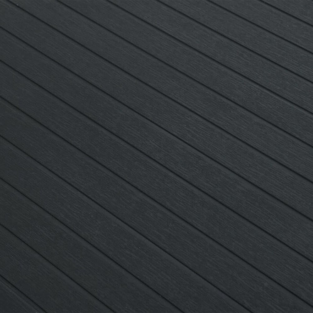 Table de Salle à Manger IPAE Progarden Indo ind012an Extensible Anthracite 220 x 90 x 72 cm