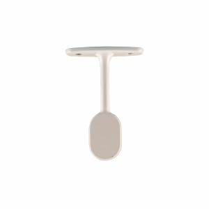 Support de tringle de penderie Stor Planet Cintacor Blanc Ovale 15 x 25 mm (2 Unités)