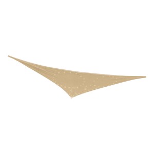 Sonnensegel Beige 3 x 3 x 3 m LED Leicht Außenbereich Solar Markise