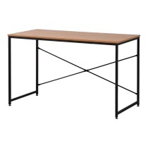 Desk EDM 75195 Black Wood Metal 120 x 60 x 74 cm