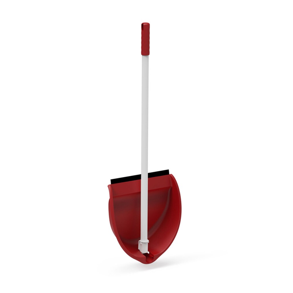 Dustpan Plastiken White Red Plastic Foldable