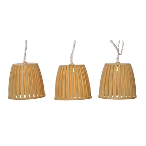 LED-Lichterkette Lumineo Holz 4,5 m LED 10 Solar