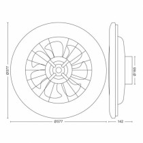 Ceiling Fan with Light Philips White