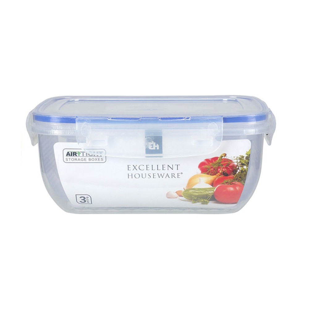 Lunchbox-Set Excellent Houseware 024001010 Kunststoff 400 ml 800 ml 1,4 L