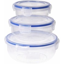 Lunchbox-Set Excellent Houseware 024000670 Kunststoff kreisförmig 400 ml 800 ml 1,4 L 3 Stück